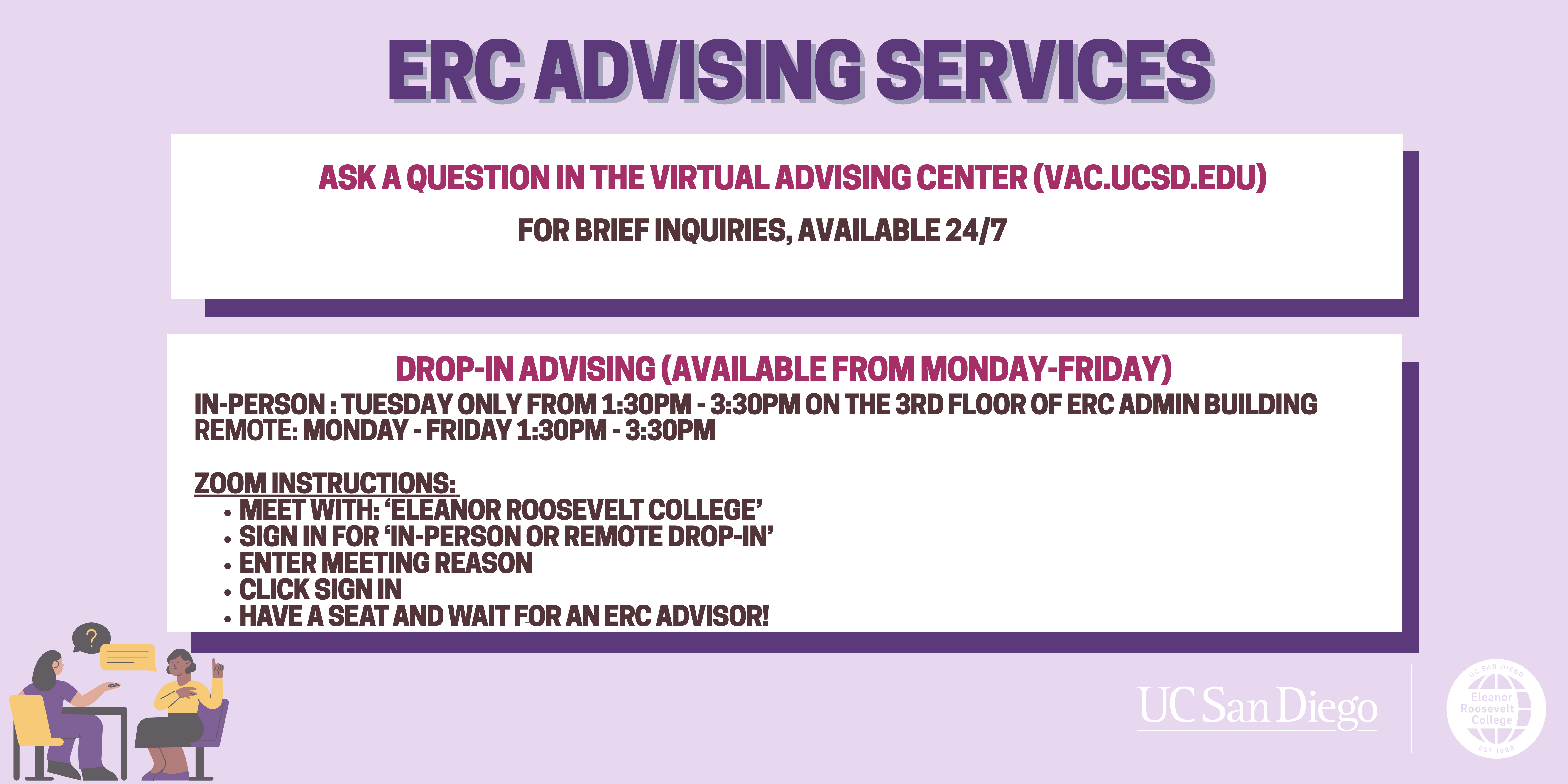 3 of 3, Advising Services Found at https://roosevelt.ucsd.edu/academics/Advising%20Services/index.html